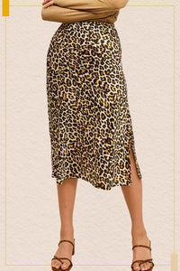 Leopard Midi Skirt