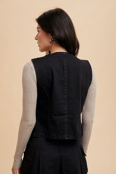 Roe Denim Vest