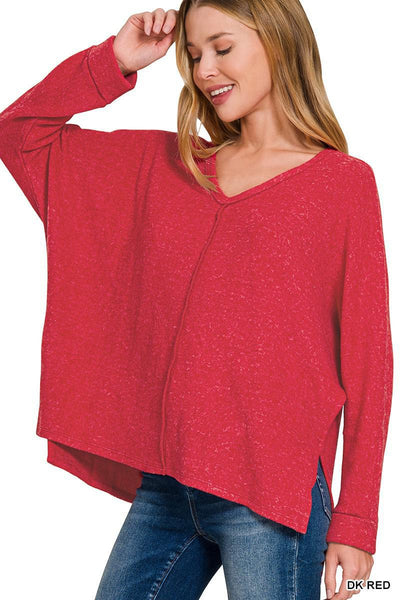 Vneck Hacci Reg Fit Sweater