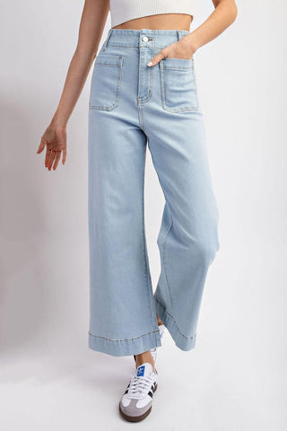 Mineral Wash Denim Pants