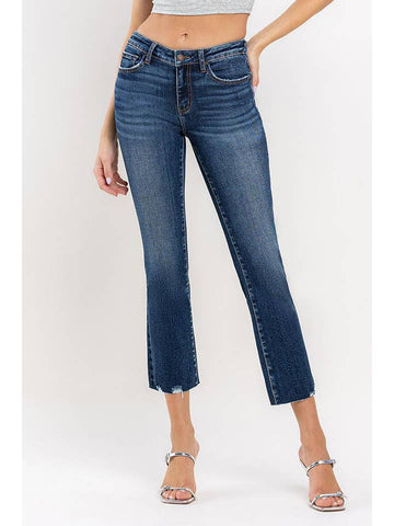 Mid Rise Cropped Bootcut Jeans VE