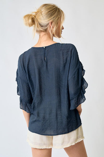 Ruffled Sleeve Blouse DR