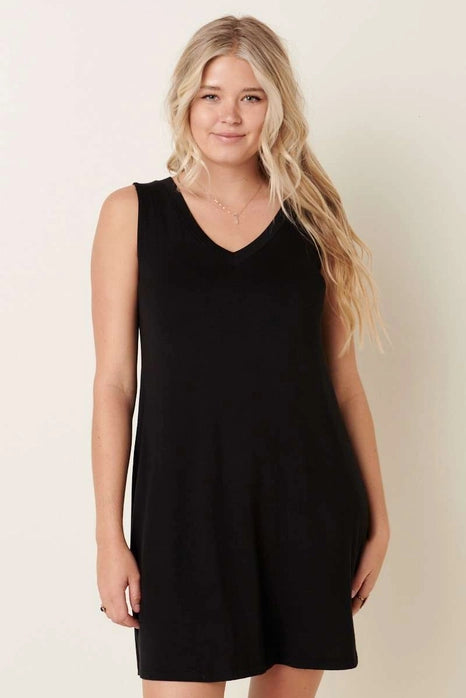 Bamboo Sleeveless Vneck Dress MI