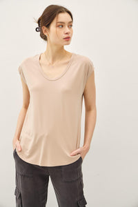 Bamboo Basic Scoop Top