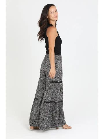 Wide Leg Printed Pants