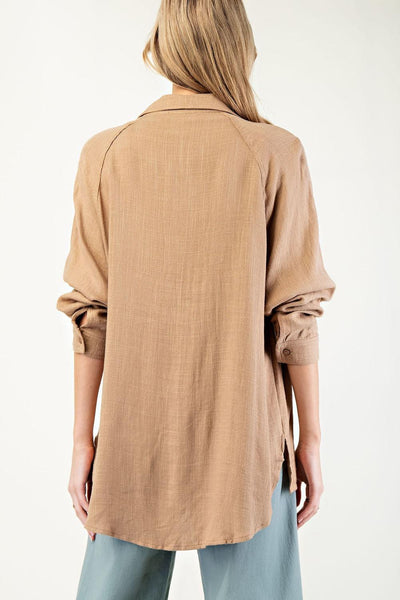 Linen Button Down Top