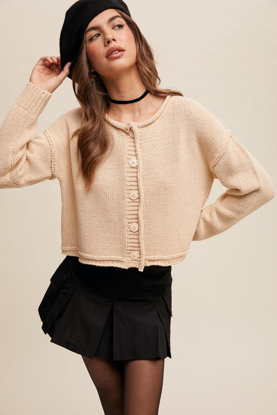 Knit Button Down Cardigan