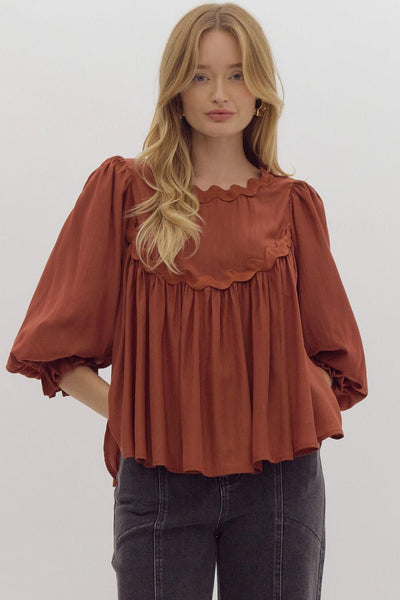 Ric Rac Trim Blouse