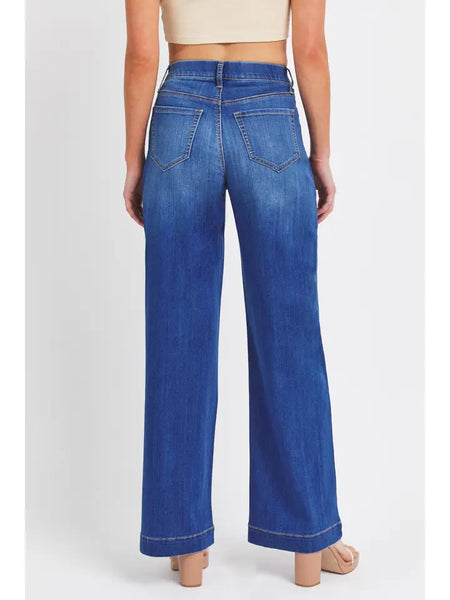 Comfort High Rise Wide Leg Denim