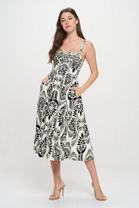 Front Tie Paisley Dress